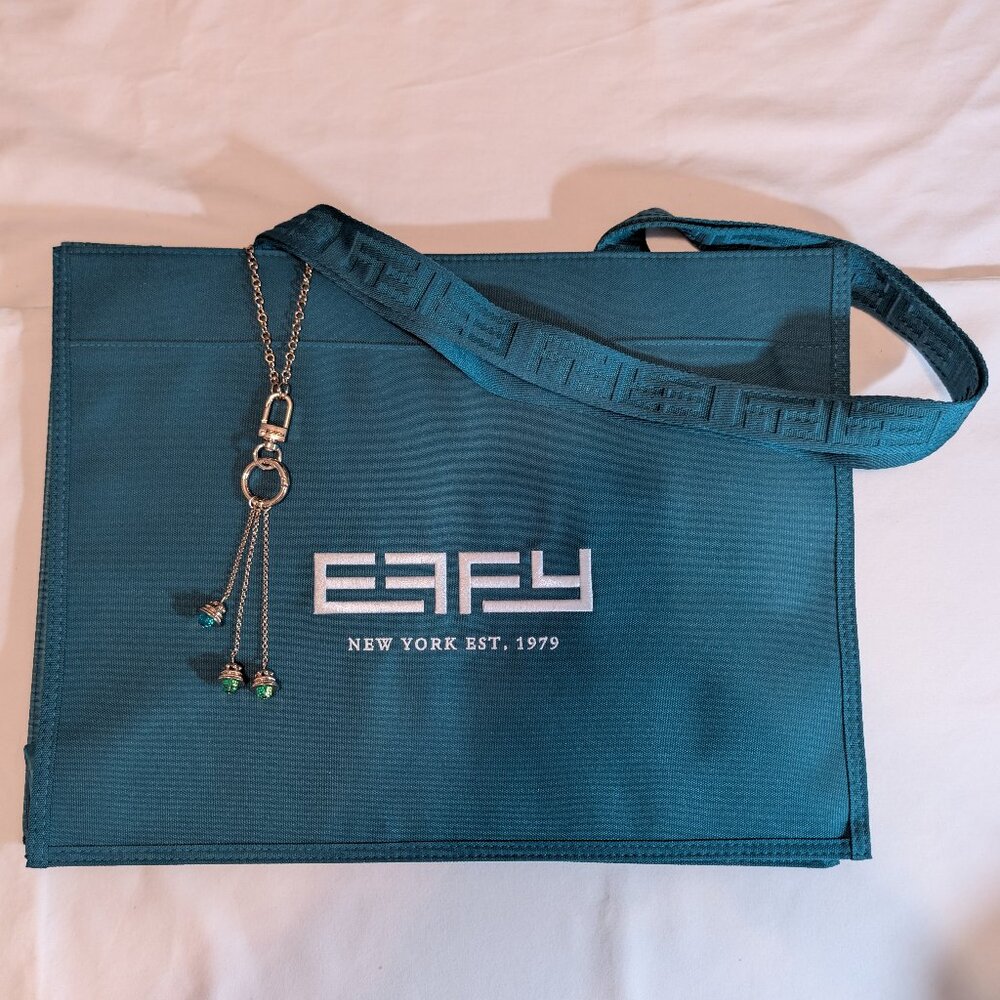 NWOT! Effy | Tote Bag & 3 Bell Charm Set